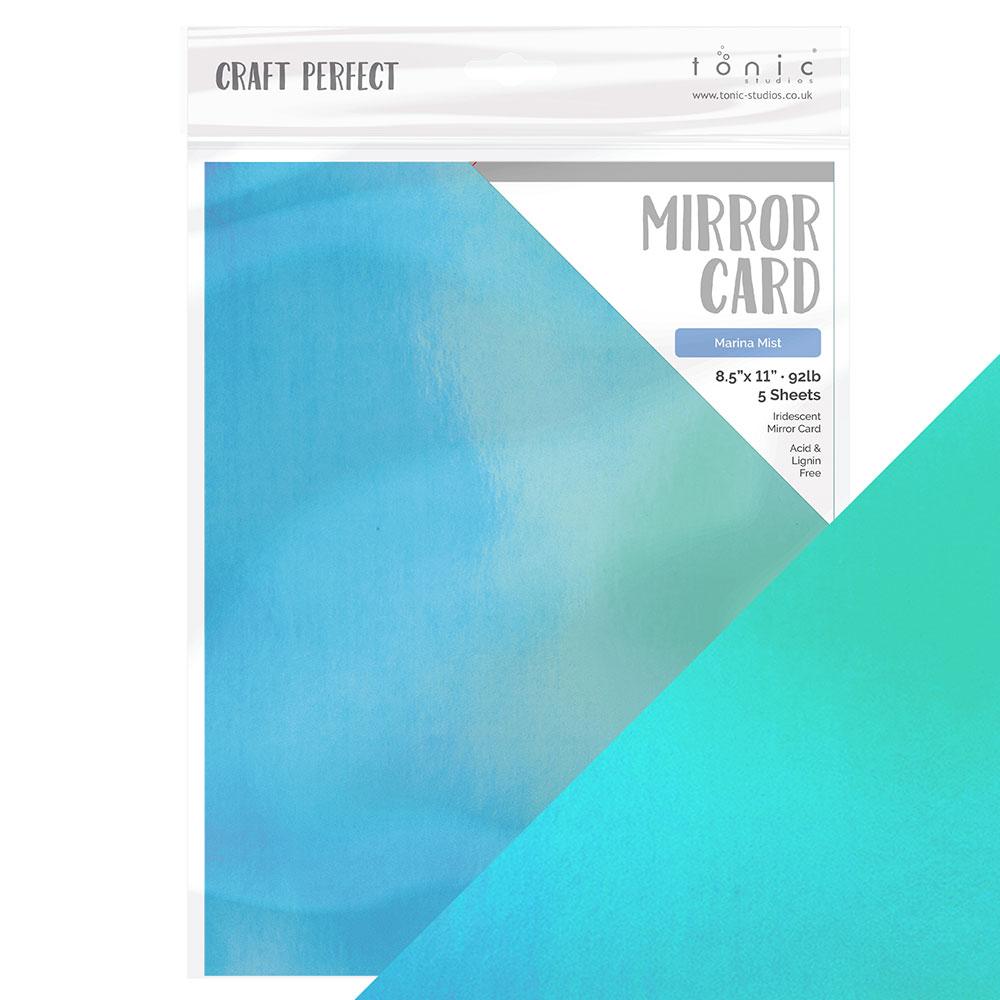 8.5x11 Marina Mist Mirror Card Iridescent Cardstock (5 pack) - 9783e