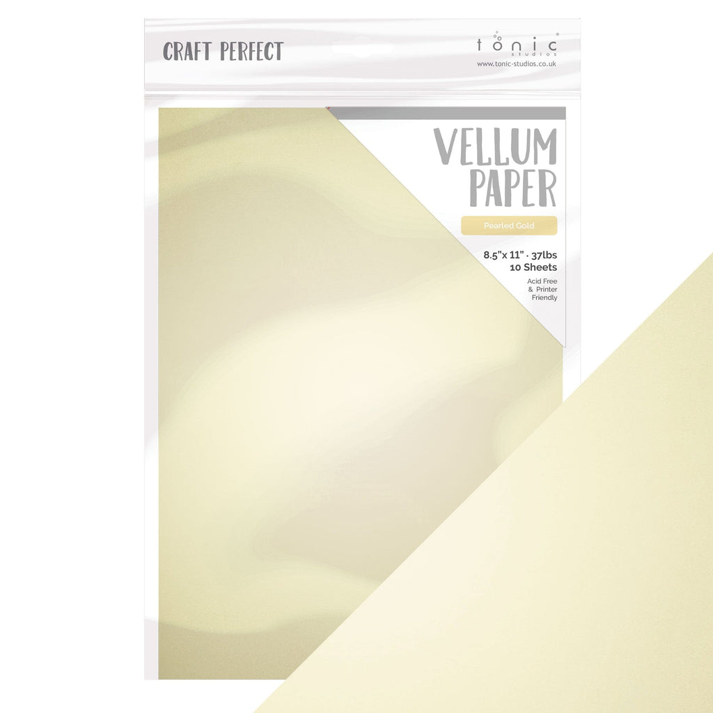 Vellum Paper - Pearled Gold - 8.5