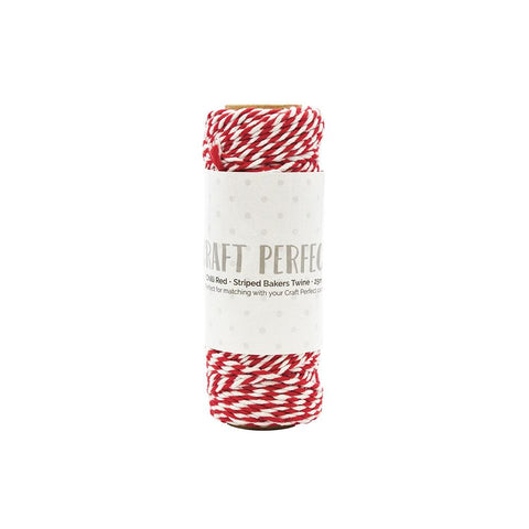 Red Grey and White Bakers Twine