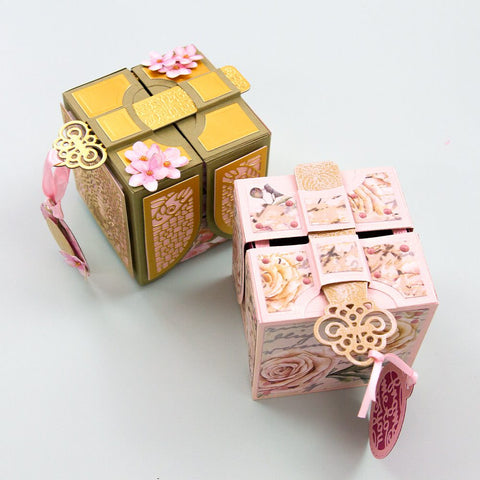 Ribbon and Key Gift Box - Showcase Die Set - 5242e