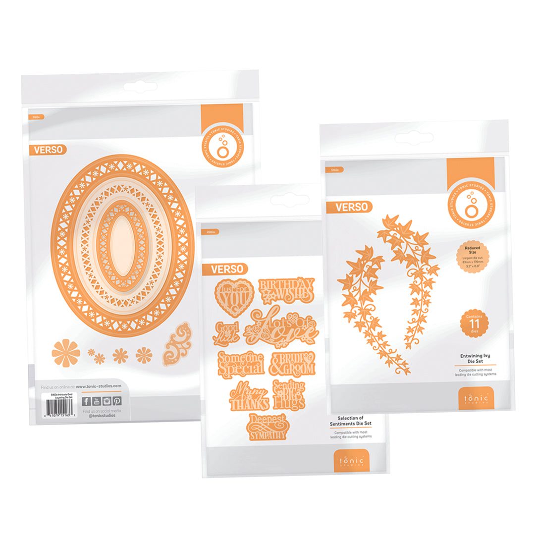 Tonic Studios - Intricate Oval & Ivy Die Set Collection - DB087