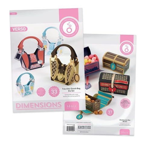 Tonic Studios - Tres Chic Handbag & Country Lock Box Die Set Collection - DB096