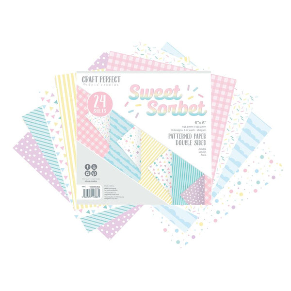 Craft Perfect 6x6 Card Packs copy Craft Perfect - 6x6 Paper Packs - Sweet Sorbet - 9383E