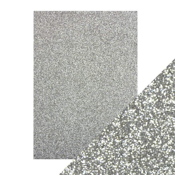 Silver Glitter Cardstock - 813406010456