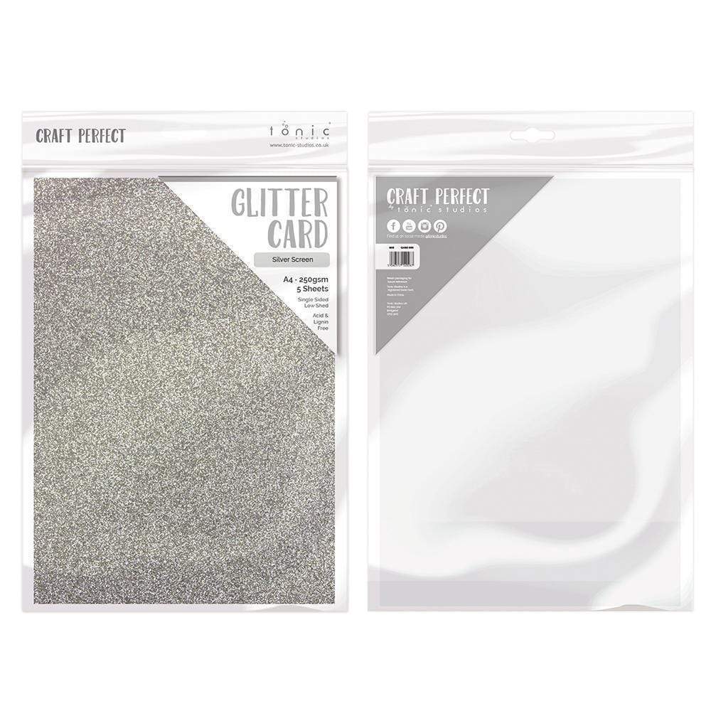 A4 Glitter Paper – Silver (10 Sheets)