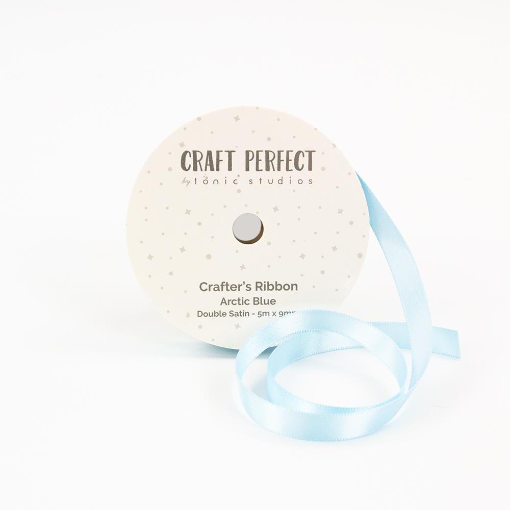 Craft Perfect Ribbon Craft Perfect - Ribbon - Double Face Satin - Arctic Blue - 9mm - 8967E
