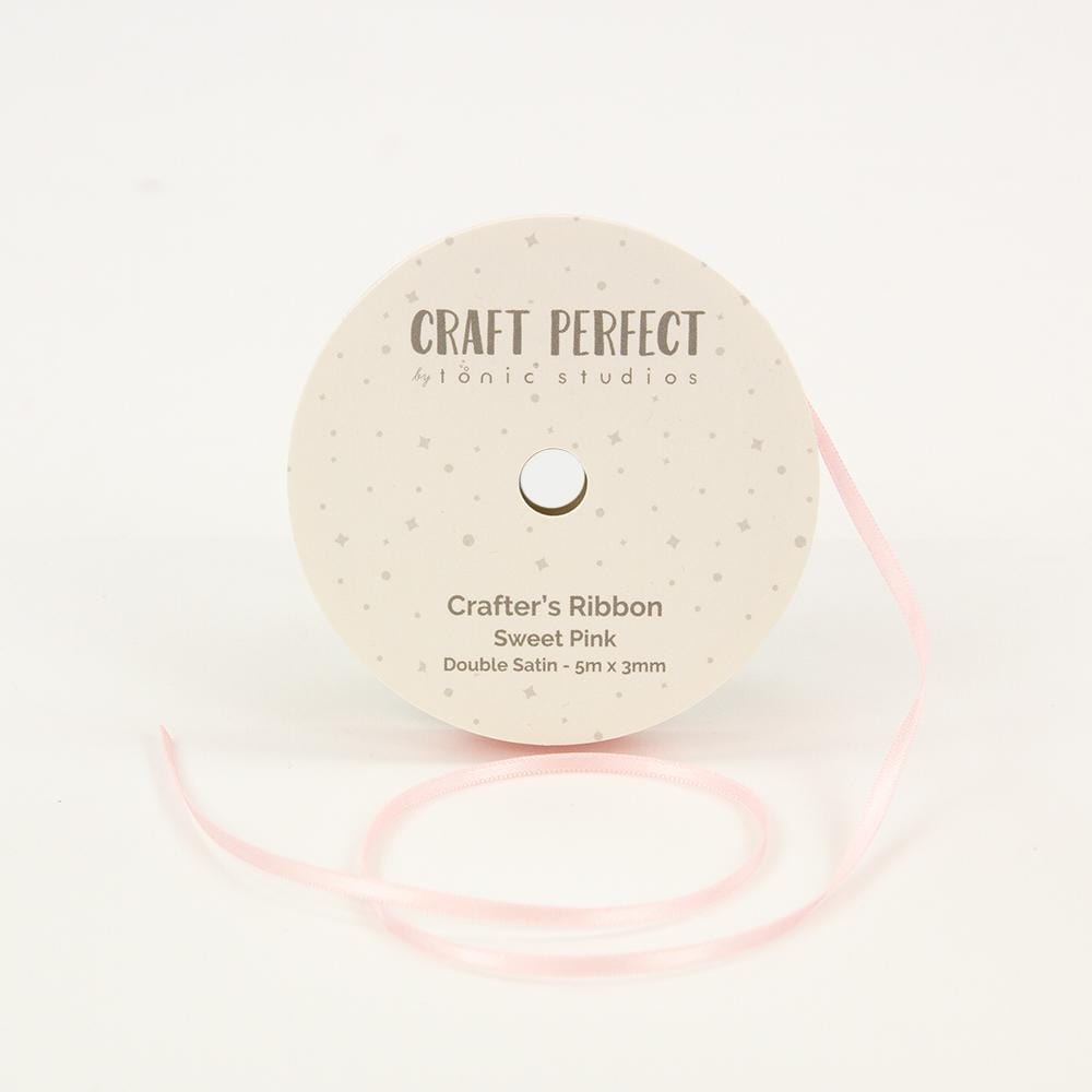 Craft Perfect Ribbon Craft Perfect - Ribbon - Double Face Satin - Sweet Pink - 3mm - 8968E