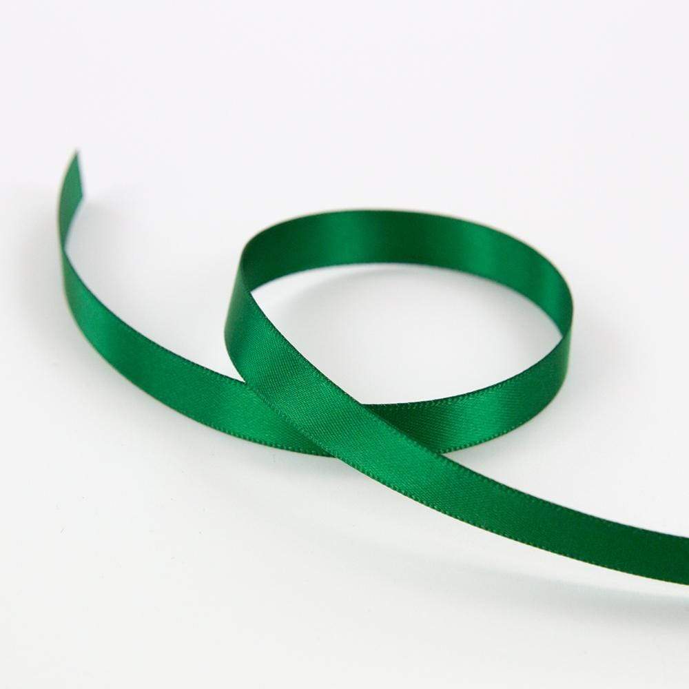 Craft Perfect Double Face Satin Ribbon 9mmX5m-Tree Top Green