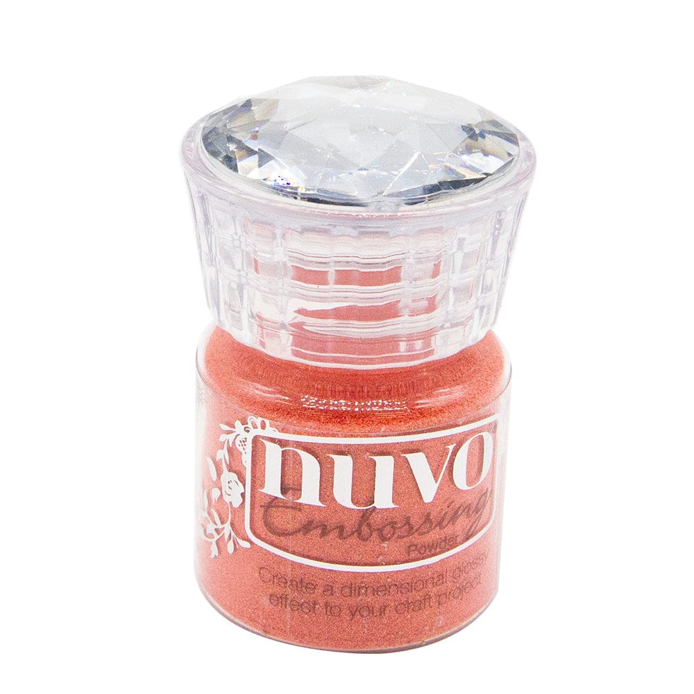 Nuvo Embossing Powder .74oz-Coral Chic