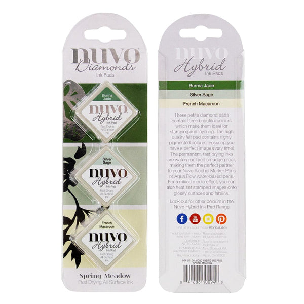Nuvo Hybrid Ink Pads Nuvo - Diamond Hybrid Ink Pads - Spring Meadow - 94N