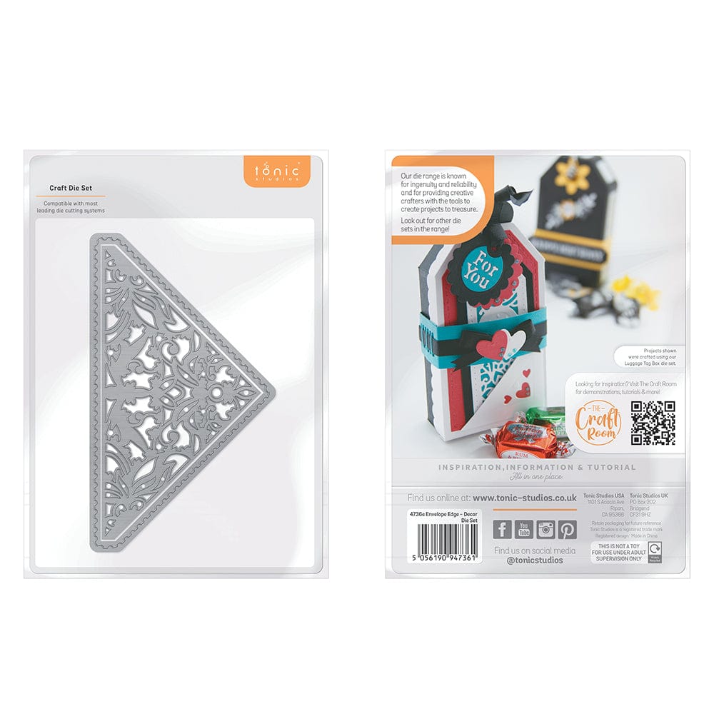 Tonic Studios Die Cutting Envelope Edge - Decor Die Set - 4736E