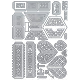 Load image into Gallery viewer, Tonic Studios Die Cutting Heart &amp; Hexagon Split Box Die Set - 5220e