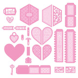 Load image into Gallery viewer, Tonic Studios Die Cutting Heart &amp; Hexagon Split Box Die Set - 5220e