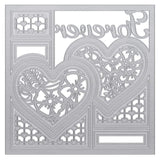 Load image into Gallery viewer, Tonic Studios Die Cutting Sentimental Frames Forever Die Set - 4336E