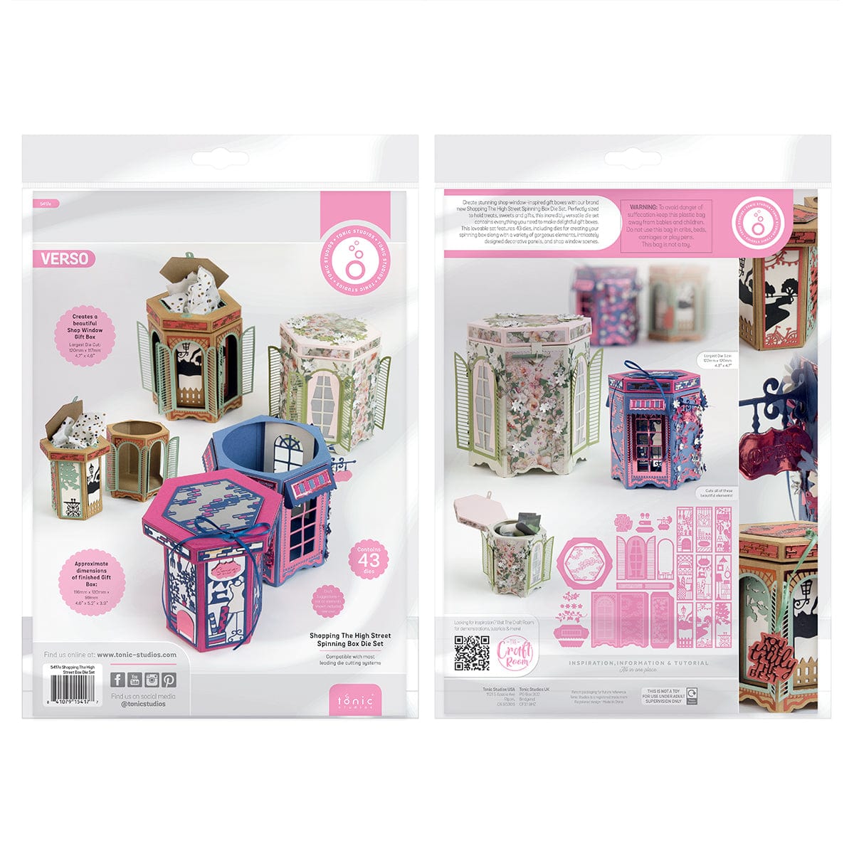 Tonic Studios Die Cutting Shopping the High Street Spinning Box - BF23-01