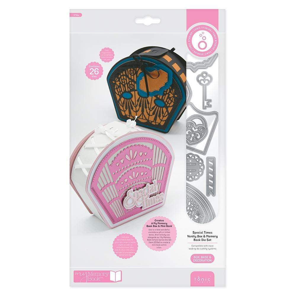 Tonic Studios Dimensions Tonic Studios - Special Times Vanity Box & Memory Book Die Set - 3735E