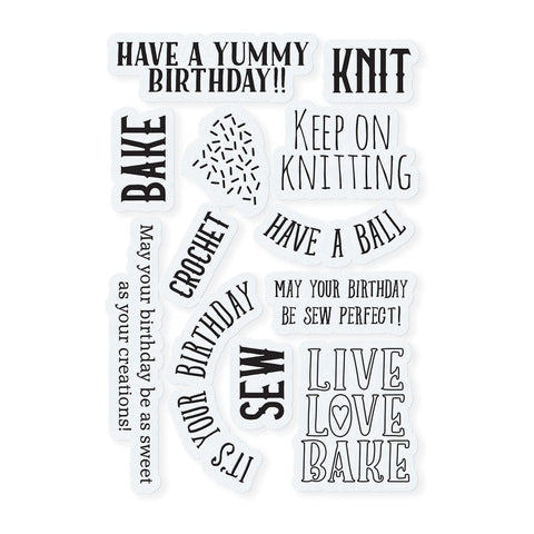 Tonic Studios Shaker Creator Creative Pastimes Collection Stamp Set - 5395e