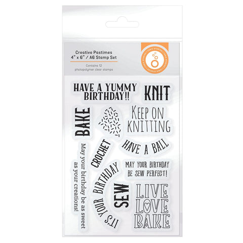 Tonic Studios Shaker Creator Creative Pastimes Collection Stamp Set - 5395e