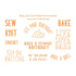 Tonic Studios Shaker Creator Creative Pastimes Collection Stamp Set - 5395e