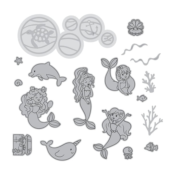 Tonic Studios Stamp Club Stamp Club - Fin-Tastic Mermaid - Stamp & Die Set - SC23