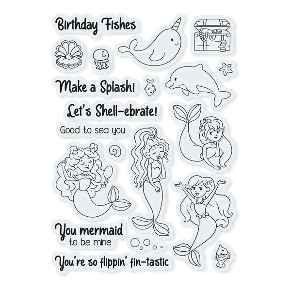 Tonic Studios Stamp Club Stamp Club - Fin-Tastic Mermaid - Stamp & Die Set - SC23