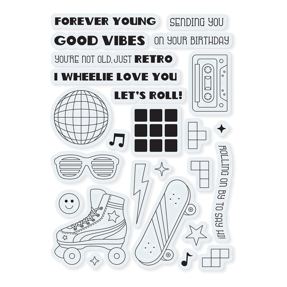 Tonic Studios Stamp Club Stamp Club - Good Vibes - Stamp & Die Set - SC26
