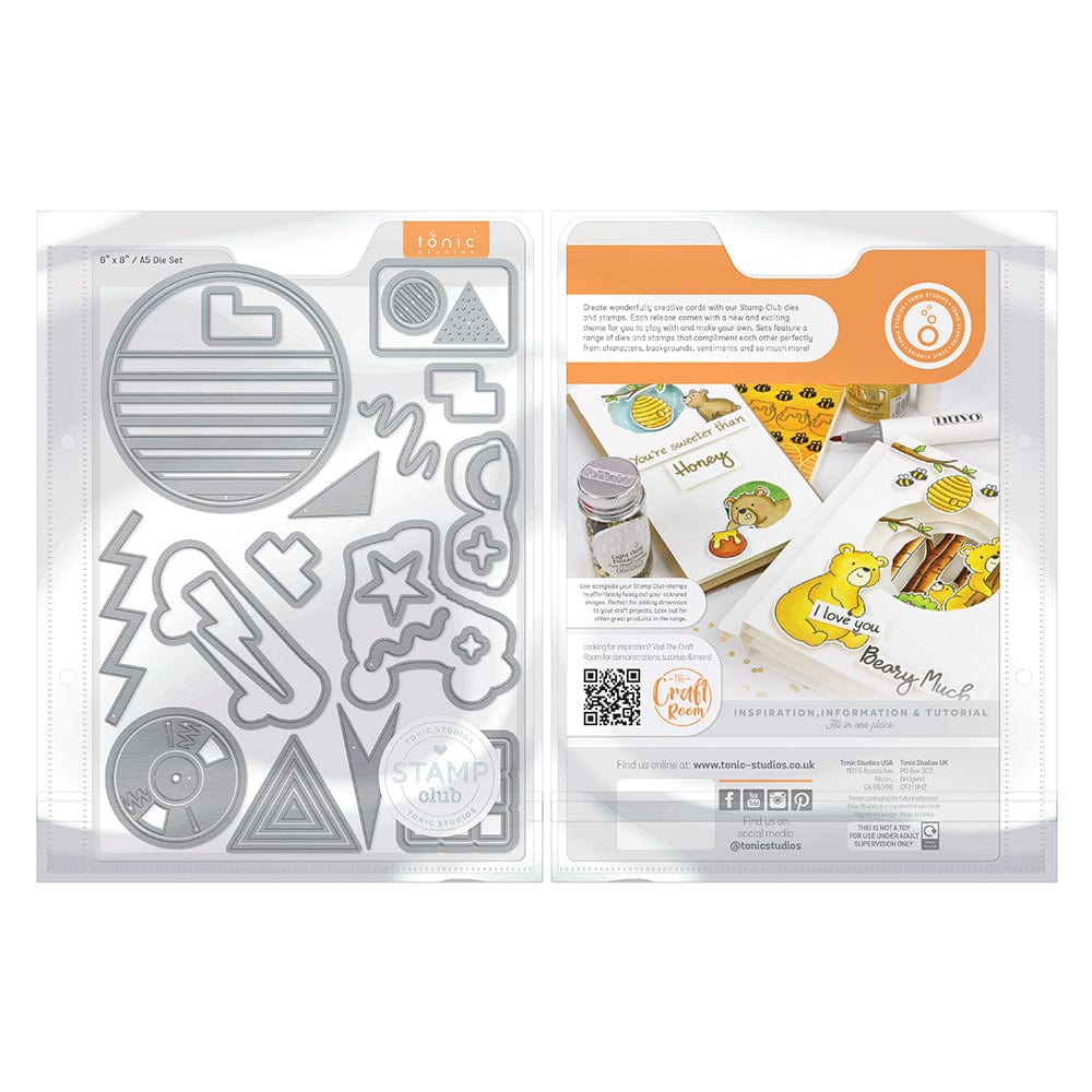 Tonic Studios Stamp Club Stamp Club - Good Vibes - Stamp & Die Set - SC26