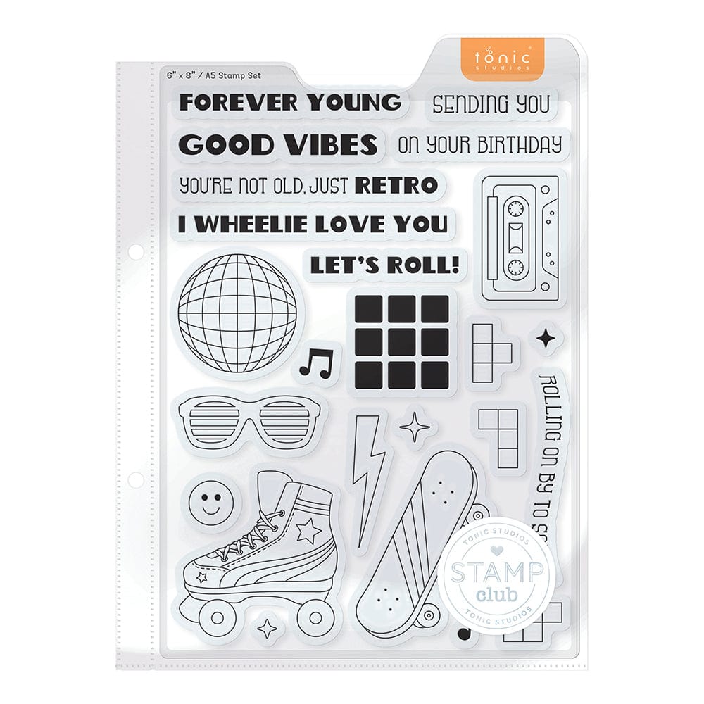 Tonic Studios Stamp Club Stamp Club - Good Vibes - Stamp & Die Set - SC26
